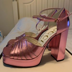 Gucci NWB pink heel size 39